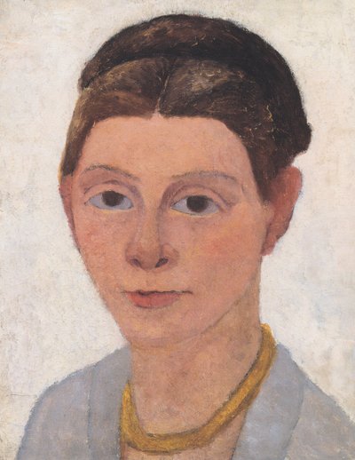 Self-Portrait with Amber Necklace by Paula Modersohn Becker